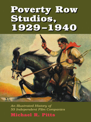 cover image of Poverty Row Studios, 1929-1940